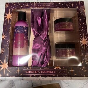 X + Y = beauty pamper kit